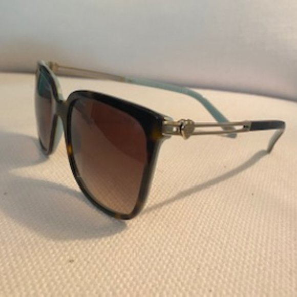 Tiffany & Co Sunglasses TF4138 8134/3B Havana Square Frame Brown/Blue main image 6